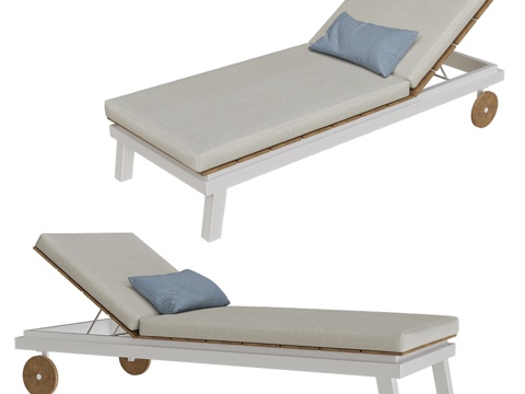 Braid Modern Outdoor Lounger Fabric Lounger Beach Chair