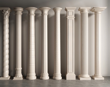 French Roman column gypsum column cylindrical square column