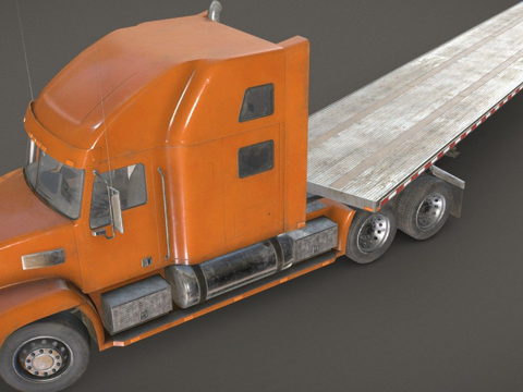 Semi-trailer flatbed trailer