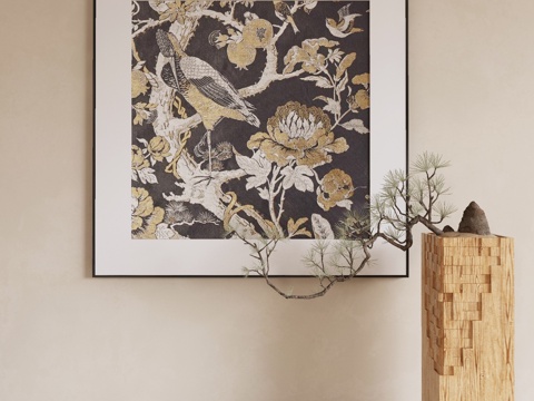 New Chinese Flower and Bird Painting Decorative Painting