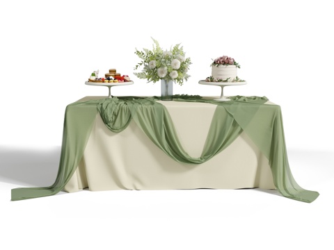 Dessert Table Party Table Tablecloth Tablecloth Table Runner