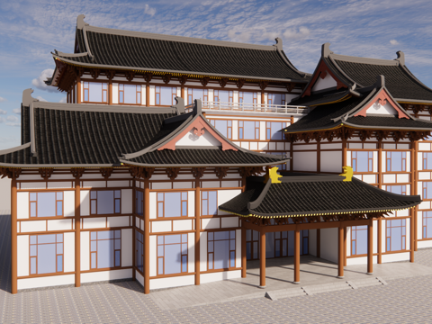 New Chinese-style Antique Single-family Hotel Residence