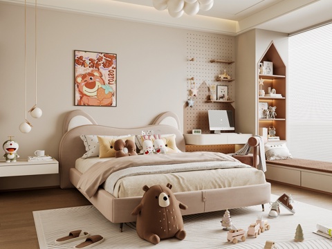 MODERN kids Bedroom GIRL ROOM CHILDREN ROOM D MODEL