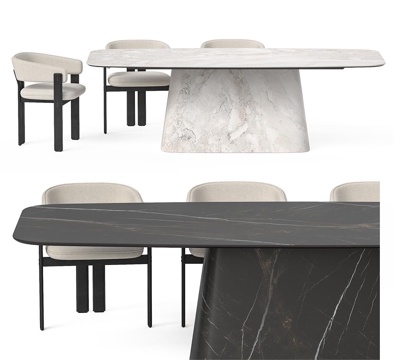 Cattelan Italia Marble Dining Table and Chair