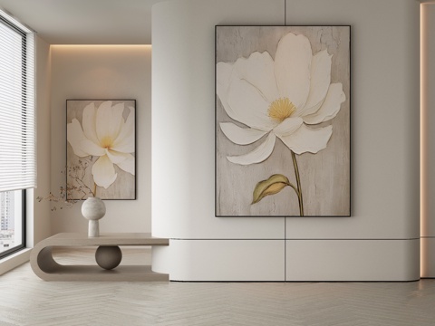 Modern Flower Painting Decorative Painting