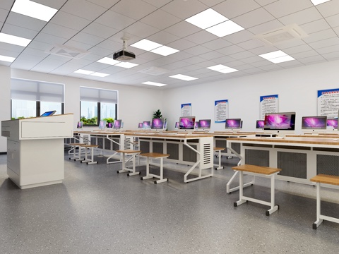 Modern Computer Room Classroom