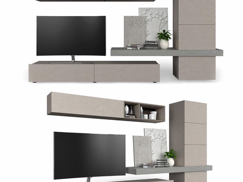 Modern minimalist TV cabinet