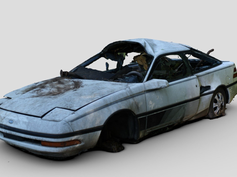 Abandoned 90 s coupe