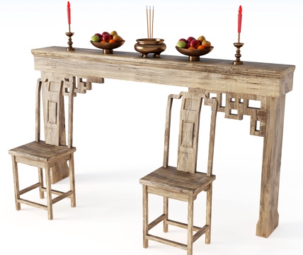 Chinese-style Buddhist shrine altar worship table