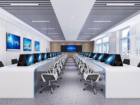 Modern Computer Room Classroom