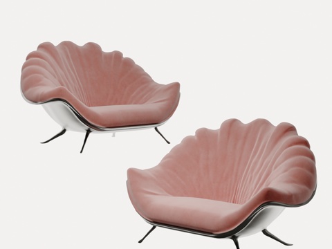 Modern Shell Lounge Chair