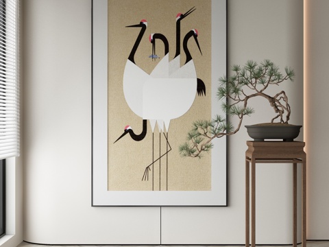 New Chinese Crane Painting Decorative Painting