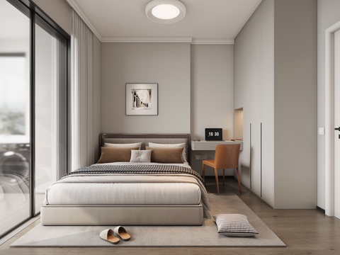 Modern Minimalist Bedroom Second Bedroom