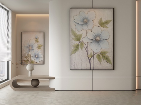 Modern Flower Painting Decorative Painting