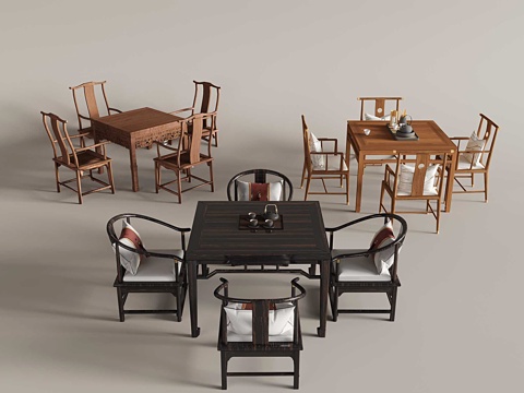 Chinese Dining Table and Chair Eight Immortals Table