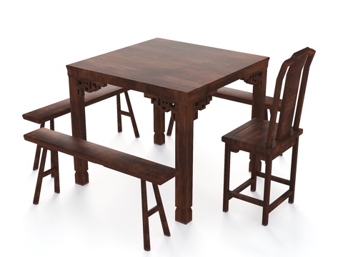 Chinese Dining Table and Chair Eight Immortals Table