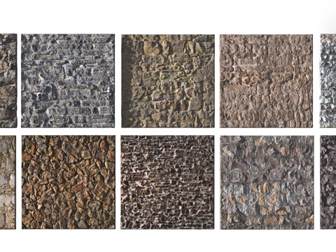 Stone wall retaining wall cultural stone landscape wall slope protection