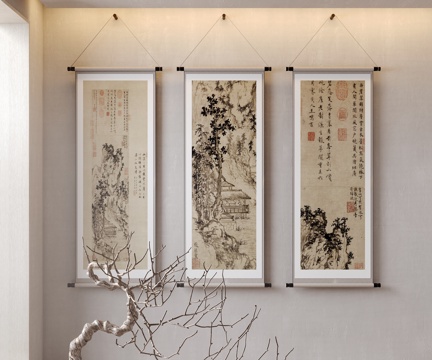 Chinese decorative hanging painting calligraphy and painting traditional Chinese painting