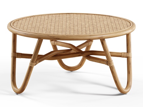 Log bamboo tea table