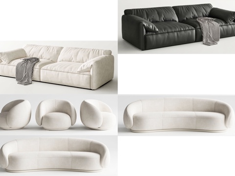 modern double sofa single sofa