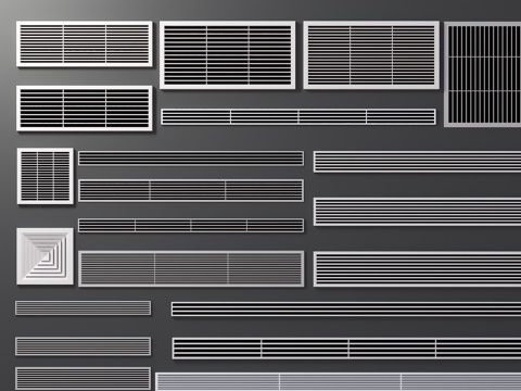 Modern air conditioner with extremely narrow air outlet