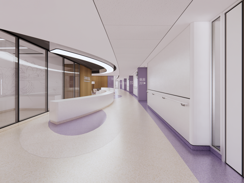 Hospital Nurse Station Corridor