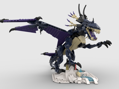 Lego LEGO Toy Building Blocks Dragon Evil Dragon Flying Dragon Western Dragon