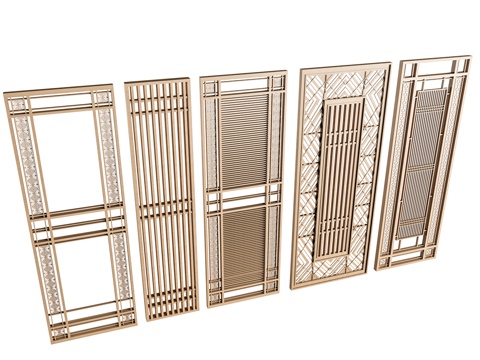 New Chinese grille partition screen