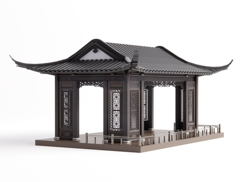 Neo-Chinese Style gallery pavilion