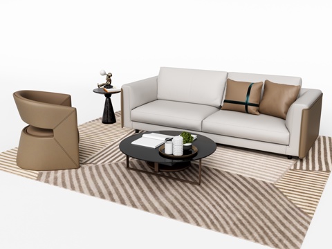 Modern Double Sofa Sectional Sofa