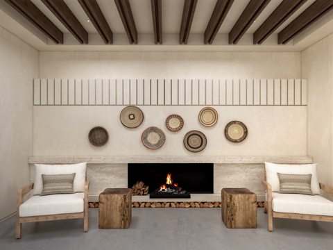 Modern Fireplace Wall Decorative Fireplace