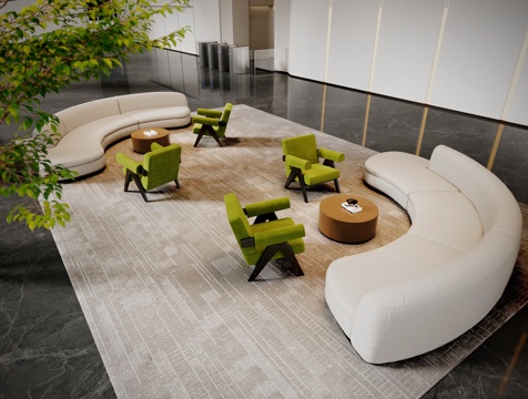 Modern Lobby Sitting Area