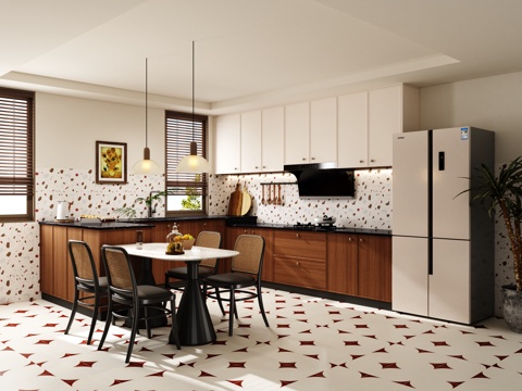 Island Cabinets in Open Kitchen