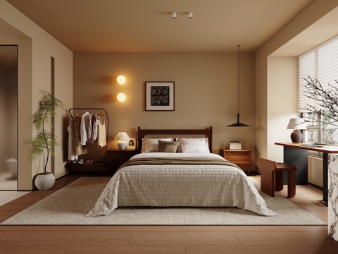 Mid-century Style Master Bedroom