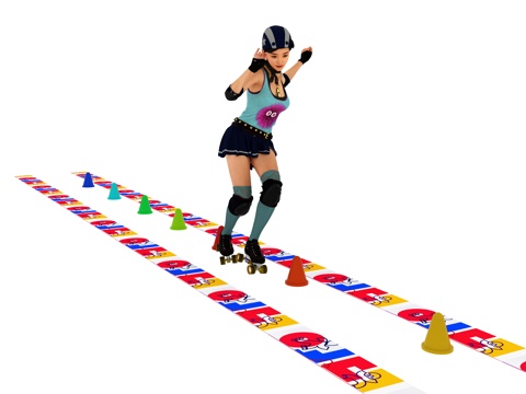 Roller Skating Figure Sports Figure