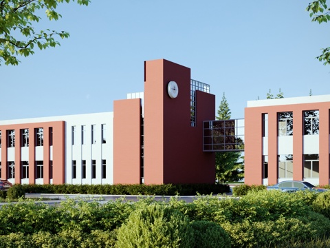 modern school building