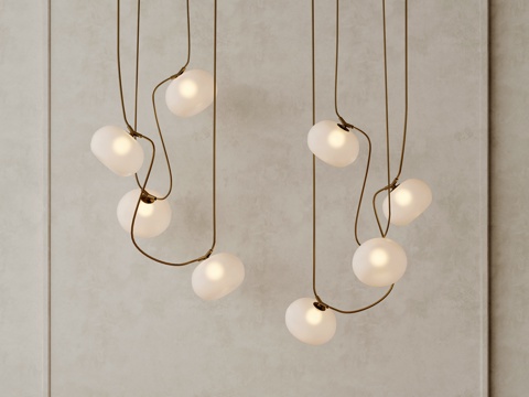 Modern multi-head chandelier