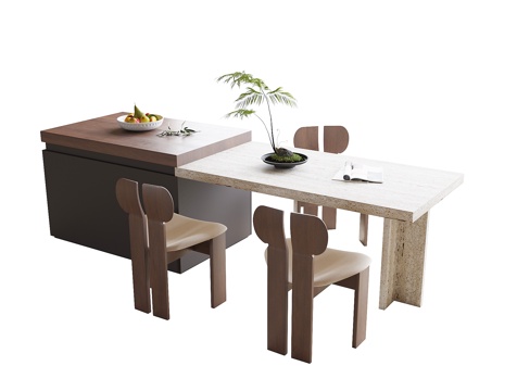 Modern Dining Table and Chair Island Table