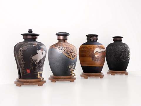 Neo-Chinese Style Wine Jar Wine Jar Wine Jar