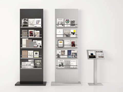 Modern Bookshelf Magazine Rack