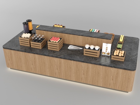 Modern buffet table