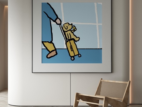 Modern decorative painting cartoon painting hanging painting