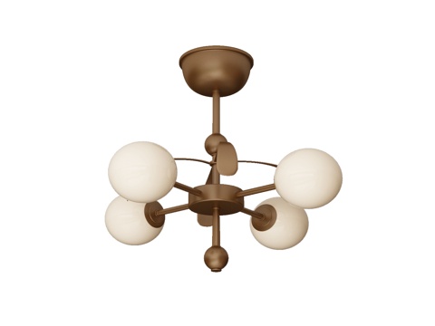 French multi-head chandelier