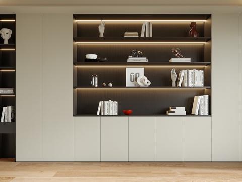 Modern Full Wall Bookcase Office Bookcase