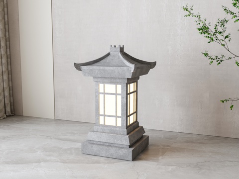 Neo-Chinese Style Outdoor Lamp Stone Lamp Lawn Lamp