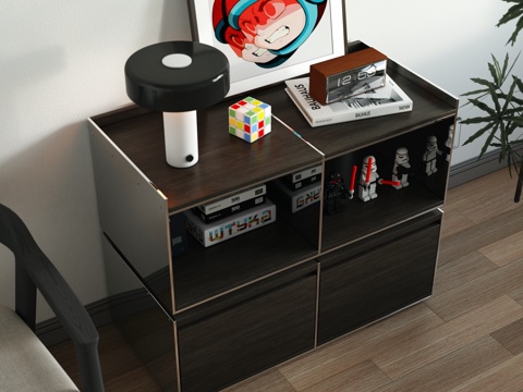 Modern drawer side cabinet