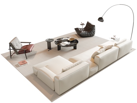 Modern Sofa Coffee Table Sectional Sofa