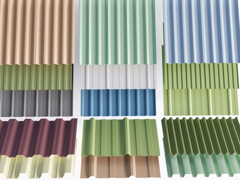 Modern color steel tile roof simple roof iron sheet