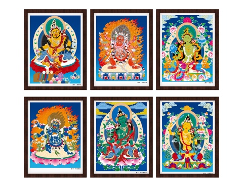 Buddha Hanging Painting Frame Photo Frame Thangka Oil Painting Watercolor Painting