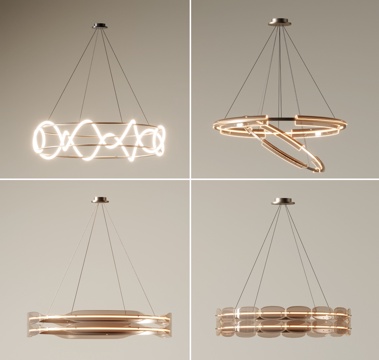 Modern ring chandelier